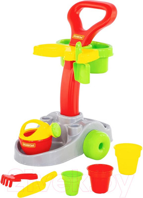 Тележка с инструментами игрушечная Полесье Садовник / 36599 (в коробке)