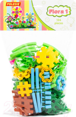 Конструктор Полесье Флора 1 / 5403 (126эл, в мешке)