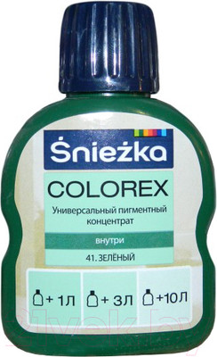Колеровочный пигмент Sniezka Colorex 41 (100мл, зеленый)