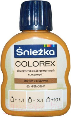 Колеровочный пигмент Sniezka Colorex 60 (100мл, кремовый)