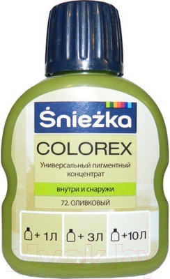 Колеровочный пигмент Sniezka Colorex 72 (100мл, оливковый)
