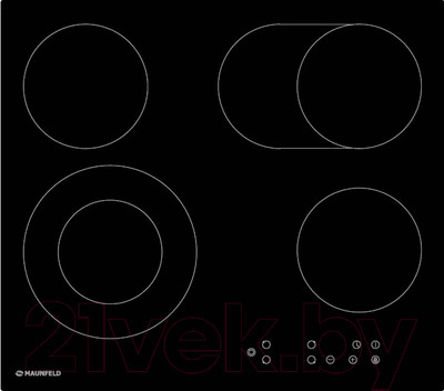 Электрическая варочная панель Maunfeld EVCE.594.SM.D-BK