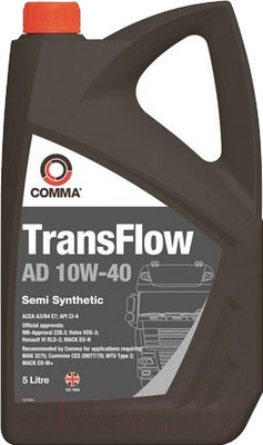 Моторное масло Comma TransFlow AD 10W40 / TFAD5L (5л)