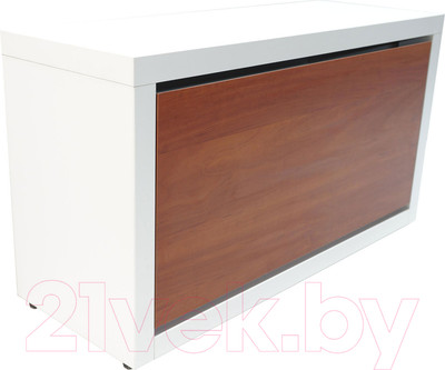 Тумба в прихожую Элана 1.80 (белый/яблоня локарно)