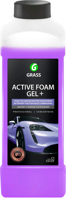 Автошампунь Grass Active Foam Gel+ / 113180 (1кг)