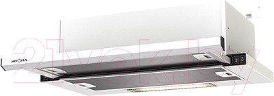 Вытяжка телескопическая Krona Kamilla Slim 500 / 00020959 (белый)