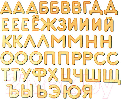 Касса букв/цифр Woody Буквы на магнитах / 00211