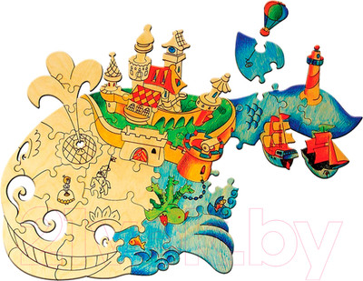 Пазл Woody Чудо-Юдо Рыба-Кит / 00556