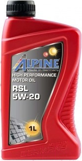 Моторное масло ALPINE RSL 5W20 / 0100151 (1л)