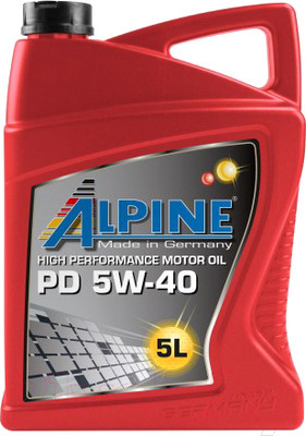 Моторное масло ALPINE PD Pumpe-Duse 5W40 / 0100162 (5л)