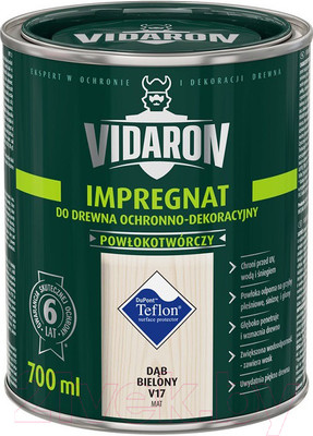 Защитно-декоративный состав Vidaron Impregnant V17 Дуб Беленый (700мл)