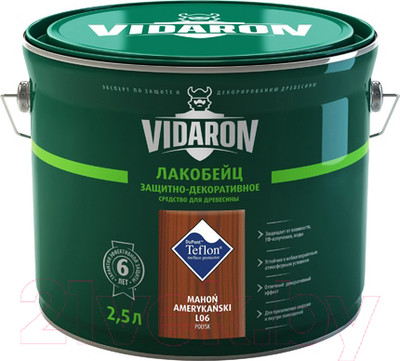 Лакобейц Vidaron L06 Американское Красное Дерево (2.5л)