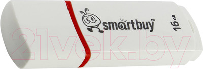 USB flash накопитель SmartBuy Crown White 16GB (SB16GBCRW-W)