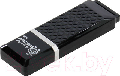 USB flash накопитель SmartBuy Quartz Black 8Gb (SB8GBQZ-K)