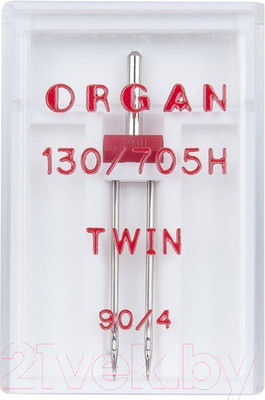 Набор игл для бытовой швейной машины Organ 1-90/4 (двойные)