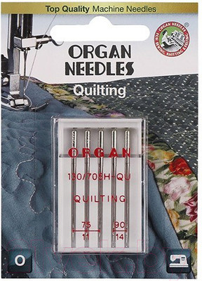 Набор игл для бытовой швейной машины Organ 5/75-90 (для квилтинга)