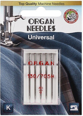 Набор игл для бытовой швейной машины Organ 5/90 (универсальные)