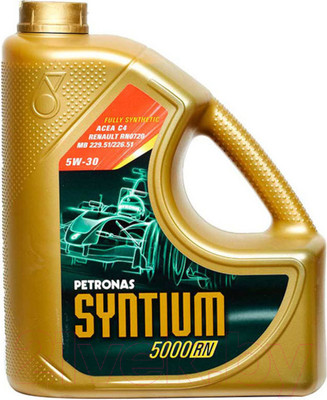 Моторное масло Petronas Syntium 5000 RN 5W30 70543M12EU/18325019 (5л)