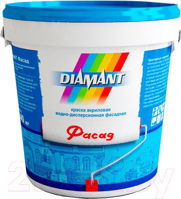 Краска Diamant Фасад (900мл, белый)