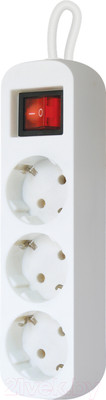 Удлинитель Defender S318 / 99233 (1.8м, 3 розетки, белый)