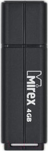 USB flash накопитель Mirex Line Black 4GB (13600-FMULBK04)