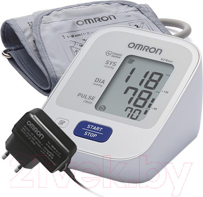 Тонометр Omron M2 Basic (HEM-7121-ARU) + адаптер