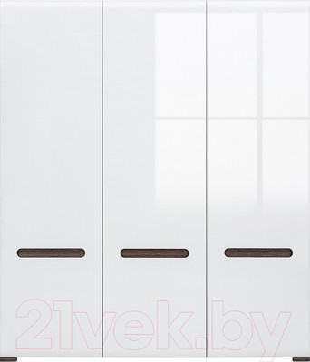 Шкаф Black Red White Azteca S205-SZF3D/21/18 (белый/белый блеск)