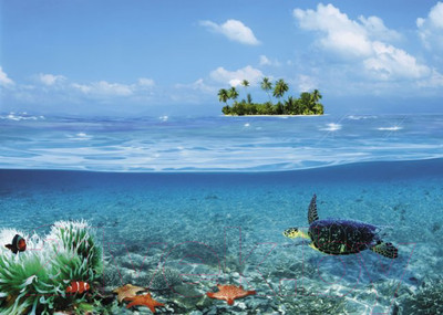 Фотообои листовые Твоя планета Люкс Водный мир (272x194)