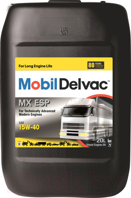 Моторное масло Mobil Delvac MX ESP 15W40 / 153851 (20л)