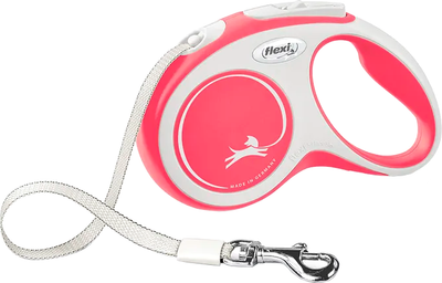 Поводок-рулетка Flexi New Comfort ремень S (5м, красный)