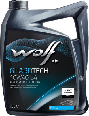 Моторное масло WOLF Guardtech B4 10W40 / 23127/5 (5л)