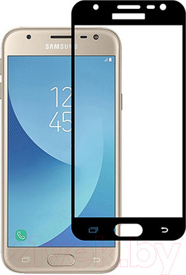 Защитное стекло для телефона Case Full Screen для Samsung Galaxy J3 2017 (черный)