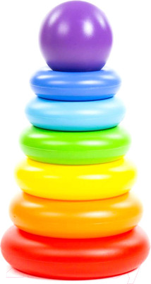 Развивающая игрушка Полесье Пирамидка. Колечко-шар / 62383