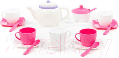Набор игрушечной посуды Полесье Алиса на 4 персоны / 58966 (18эл)