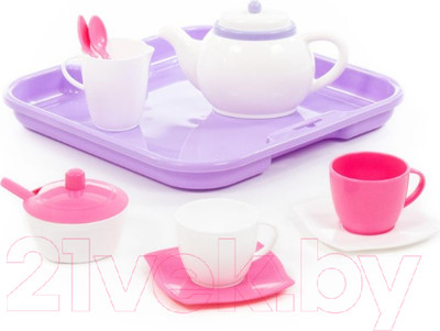 Набор игрушечной посуды Полесье Алиса на 2 персоны / 58959 (13эл)