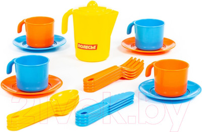 Набор игрушечной посуды Полесье Анюта на 4 персоны / 3841