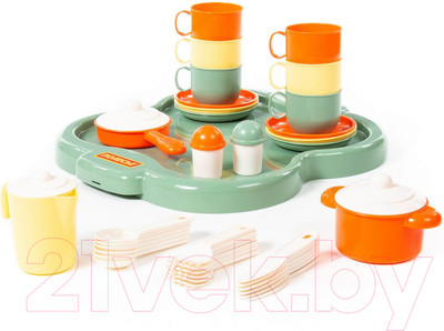 Набор игрушечной посуды Полесье Янина на 6 персон / 4077