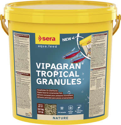 Корм для рыб Sera Vipagran Tropical Granules гранулы для всех рыб 204 (10л/3.6 кг)