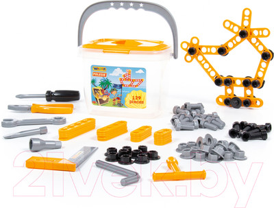 Набор инструментов игрушечный Полесье №2 / 47168 (129эл)