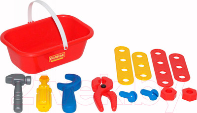 Набор инструментов игрушечный Полесье Механик / 56061 (12эл)