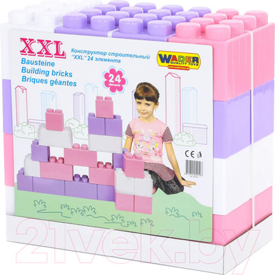 Конструктор Полесье Строительный XXL / 40107 (24эл)