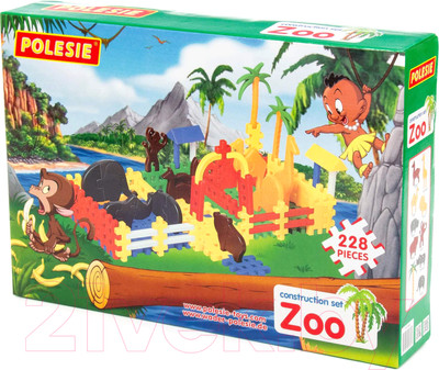 Конструктор Полесье Зоопарк / 4802 (228эл)