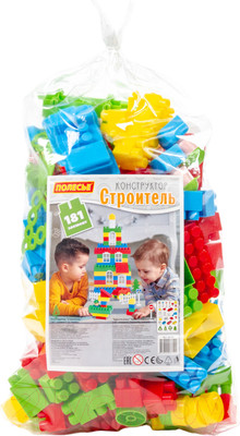 Конструктор Полесье Строитель / 36124 (181эл, в пакете)