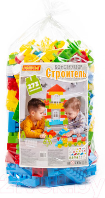 Конструктор Полесье Строитель / 36131 (273эл, в пакете)