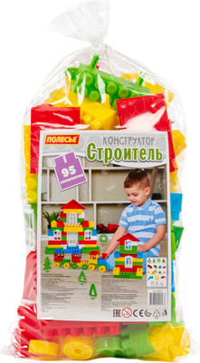 Конструктор Полесье Строитель Средний / 0583