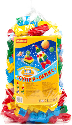 Конструктор Полесье Супер-Микс / 6790 (240эл, в пакете)