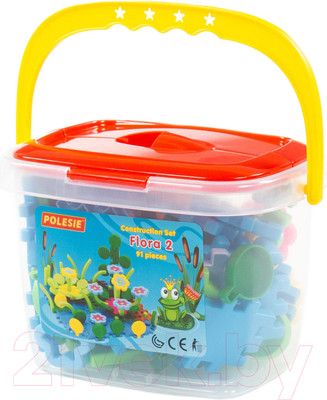Конструктор Полесье Флора 2 / 51592 (91эл, в ведерке)