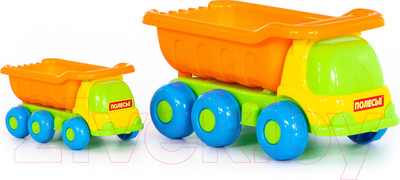 Набор игрушечной техники Полесье №266 Самосвал Кеша с самосвалом Яша / 4281
