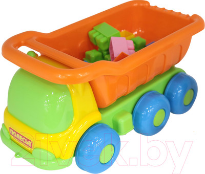 Самосвал игрушечный Полесье Кеша с конструктором Малютка / 4342