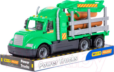 Лесовоз игрушечный Полесье Майк / 58522 (в лотке)